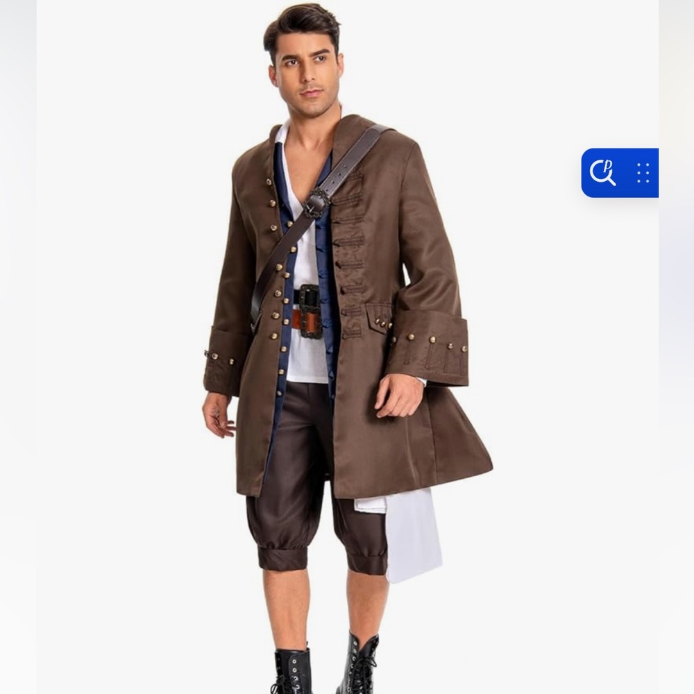 Men's Captain Jack Sparrow Pirate Costume